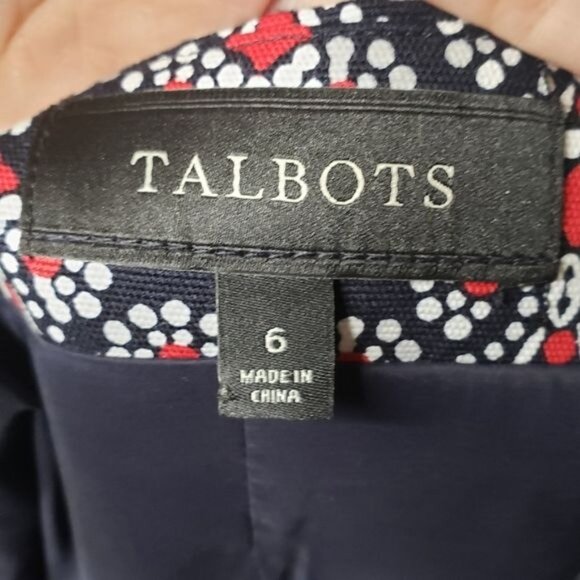 Talbots Paisley Bandana Print A Line Skirt Size 6 - Picture 5 of 6